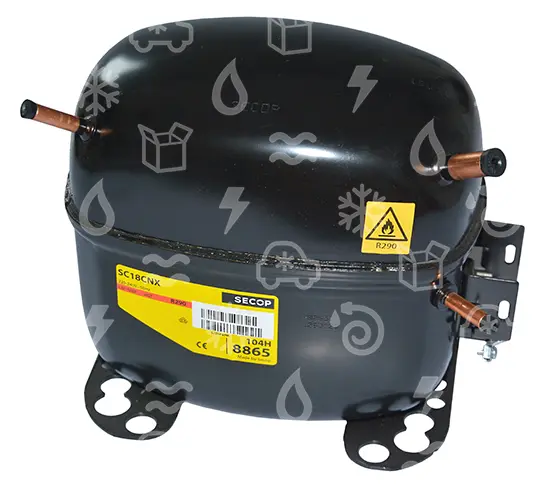 kompresor SECOP / DANFOSS SC18CNX, LBP/MBP - R290, 220-240 V, 50 Hz